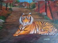 Tig - Oil Paintings - By Elizabeth J White, Traditional Painting Artist