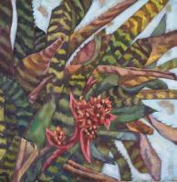 Botanicals - Patterned Bromeliad - Oil On Canvas