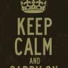 Keep Calm And Carry On - Digital Printmaking - By Lasse Orling, Art Posters Printmaking Artist