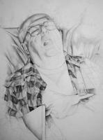 Grandpa - Graphite Drawings - By Zoe Cappello, Drawing Drawing Artist