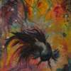 Betta And The Liquid Rainbow - Acrylic Paint Paintings - By Josh Sawyer, Abstract Painting Artist