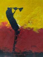Miles Davis Sketches Of Spain - Acrylic Paintings - By Ken Joslin, Figurative Expressionism Painting Artist