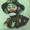 Clown1 - Soft Pastel Paper Paintings - By Gregory Rumplik, Freehand Painting Artist