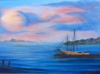 In The Bay - Oil On Canvas Paintings - By Monique And Nate Dunson, Traditional Painting Artist
