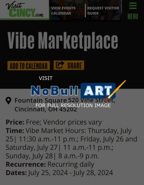 Upcoming Exhibits Whats Next - Vibe Marketplace Cincinnati Music Festival - Digital