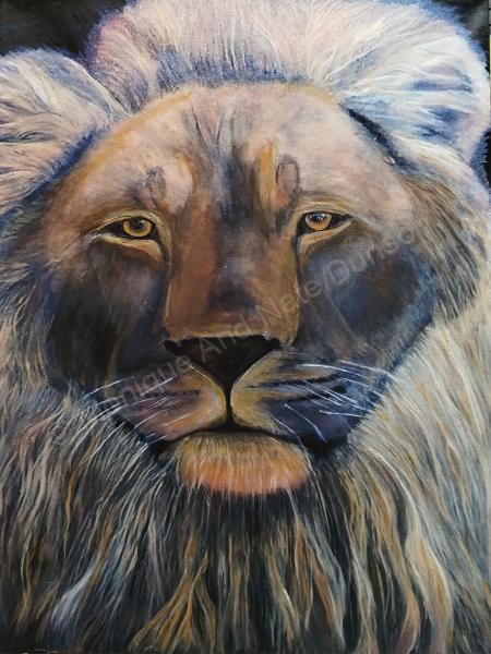 Art By Nathaniel B Dunson - Lion - Print On Canvas