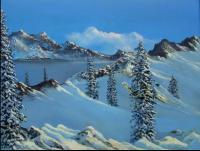 The First Snow - Oil On Canvas Paintings - By Monique And Nate Dunson, Traditional Painting Artist