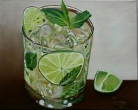 Mojito - Oil On Canvas Paintings - By Teresa Ramsey, Realism Painting Artist