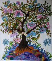 Tree Of Life - Acrylic On Canvas Paintings - By Nita Desai, Acrylic On Canvas Painting Artist