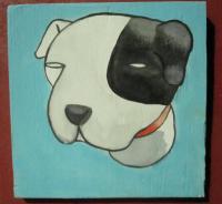 Dog - Dog 05 - Watercolor On Plywood