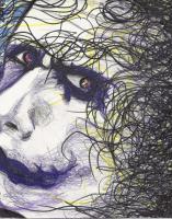 Joker - Mixed Media Drawings - By Carl Parker, Realist Drawing Artist