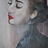 Lady In Black - Oil On Canvas Paintings - By Louisa Coens, Real Painting Artist