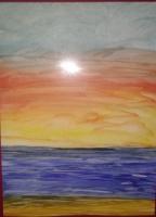 Sunset Strip - Acrylic Painting Paintings - By Tonya Atkins, Nature Painting Artist