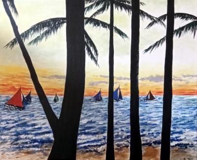 Acrylic Paintings - Boracay - Acrylics