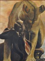 Il Sacrificio - Oil On Canvas 60 X 80 Cm Paintings - By Massimo Franzoni, Figurative Painting Artist