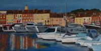 Saint Tropez - Oil Colour On Canvas Paintings - By Claudia Luethi Alias Abdelghafar, Realistic Painting Artist