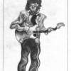 Syd Barrett - Pencil Drawings - By Erin Hissong, Grid Drawing Artist