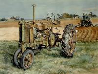 Painterly Realism - A Deere One Replaced - Watercolor